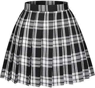 Women's High Waist Pleated Cosplay Cheer Skirt Mini...