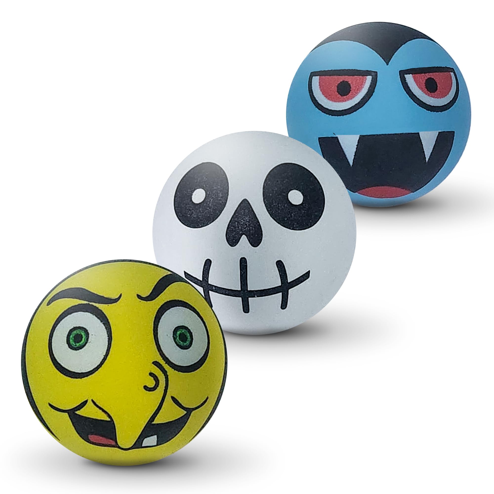 SPORTSPET Monsters Tough Bounce Dog Balls, Multi-coloured, 65mm