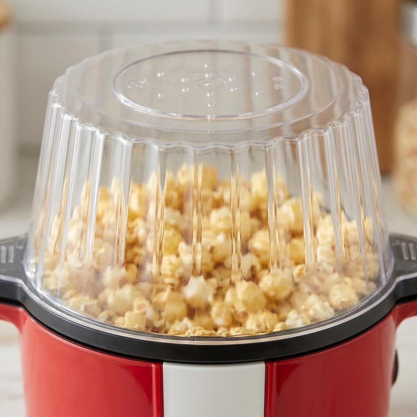 Macchina per Corn Elettrica Corn Maker corniera Dispenser Scaldacorn Compatta con Visione del Processo 700W 60g 70g Adatta per Serate TV Cucina Domestica Amici