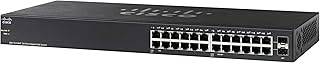 CISCO DESIGNED SG110-24HP Desktop Switch with 24 Gigabit Ethernet (GbE) Ports Plus 100W PoE, Limited Lifetime Protection (SG110-24HP-NA)