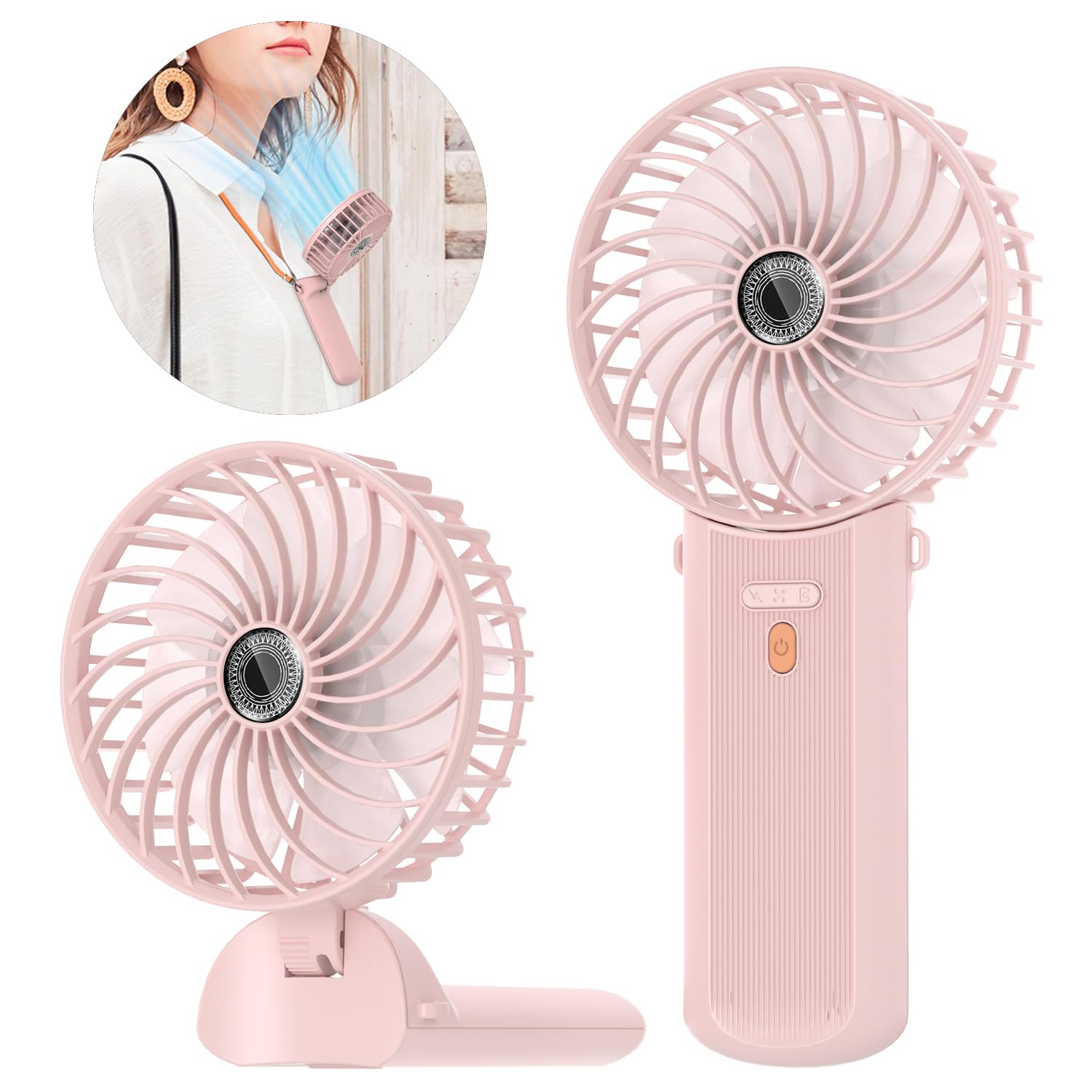 Ventilateur-nébuliseur Portable à Piles - Ventilateur De Poche De Voyage Pour Le Cou