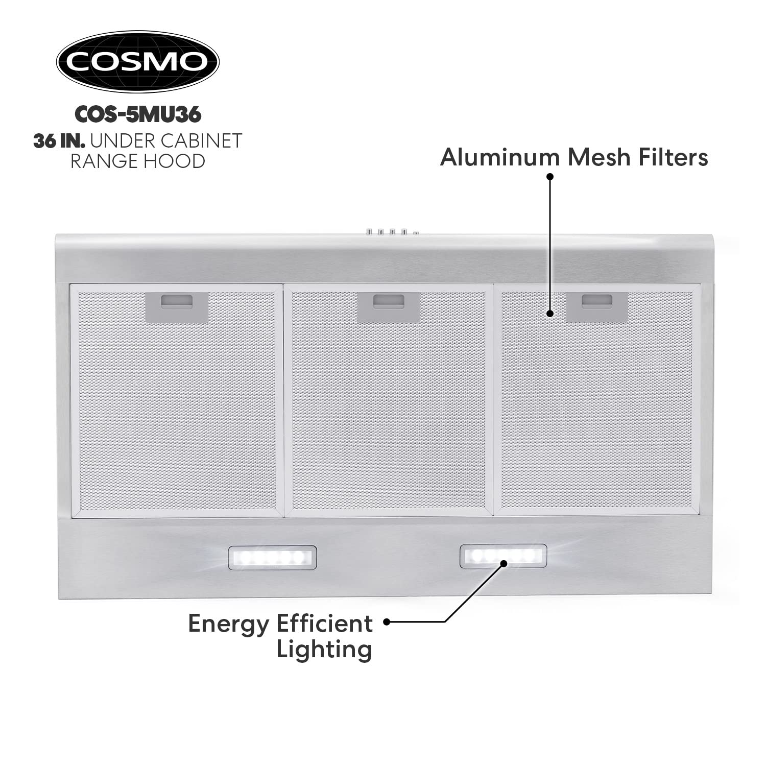 Buy COSMO COS5MU36 36 in. Under Range Hood Ductless