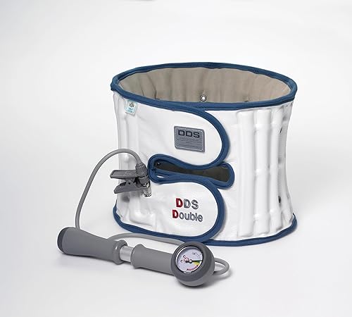DDS - Cinturón de descompresión lumbar, doble lite, soporte neumático para la espalda, cintura baja, levantamiento de espalda, entrenamiento,