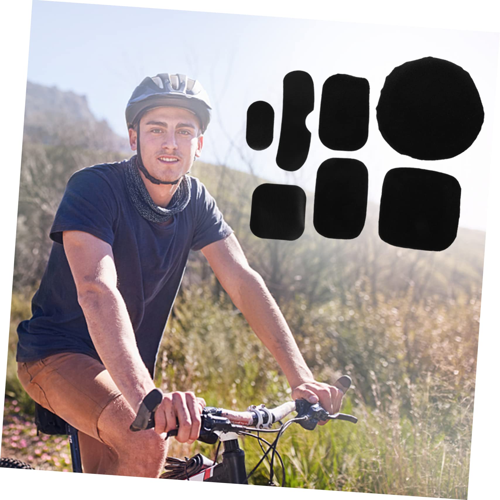 Anneome 2sets Breathable Outdoor Helmet Pads for Modifications Ergonomic Design for Comfort and Stability Easy Installation Sticky Circles Durable and Breathable Accessories