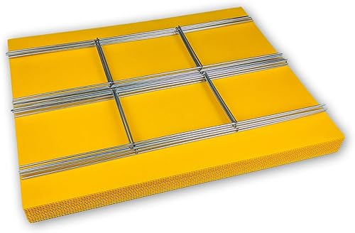 10 carteles amarillos en blanco para patio, 18 x 24 pulgadas, con estacas en H para venta de garaje, para alquiler, casa abierta, venta de bienes,