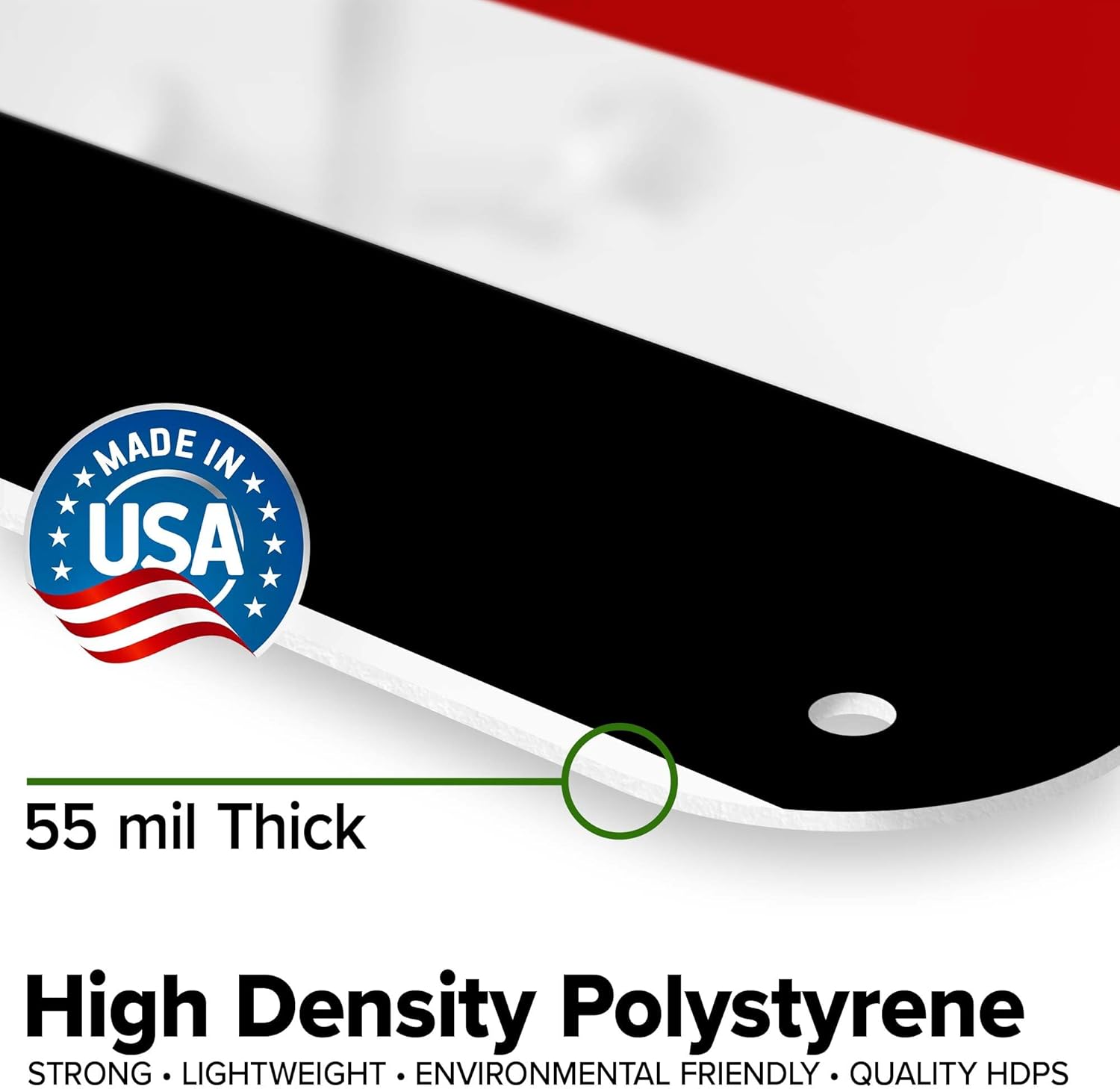Floor B Sign, 24x30 Inches, 55 mil thick HDPS (high density polystyrene), Made in USA by My Sign Center