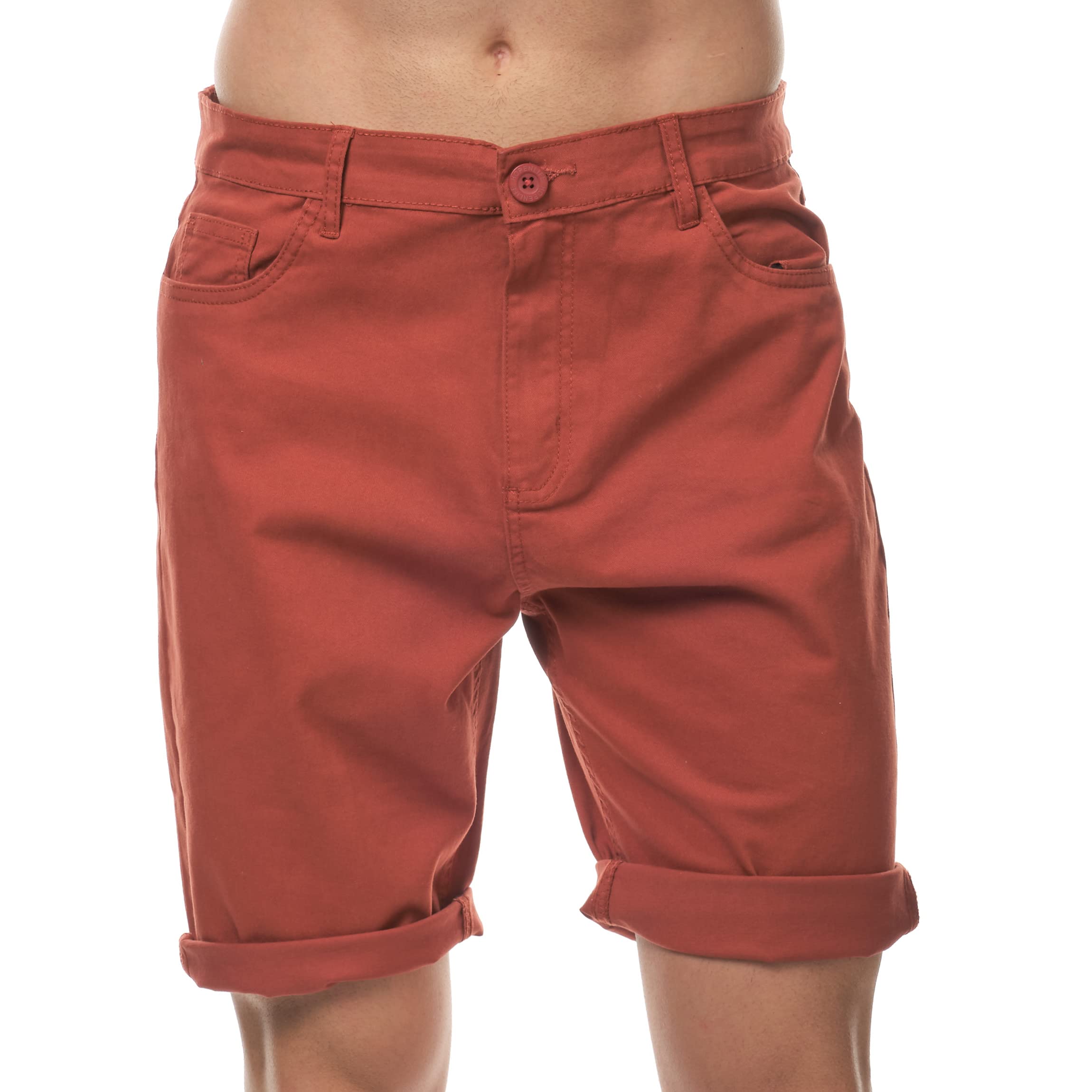 HopenLife Men's TEMARI Brique 38 Bermuda Shorts, Brique, 38
