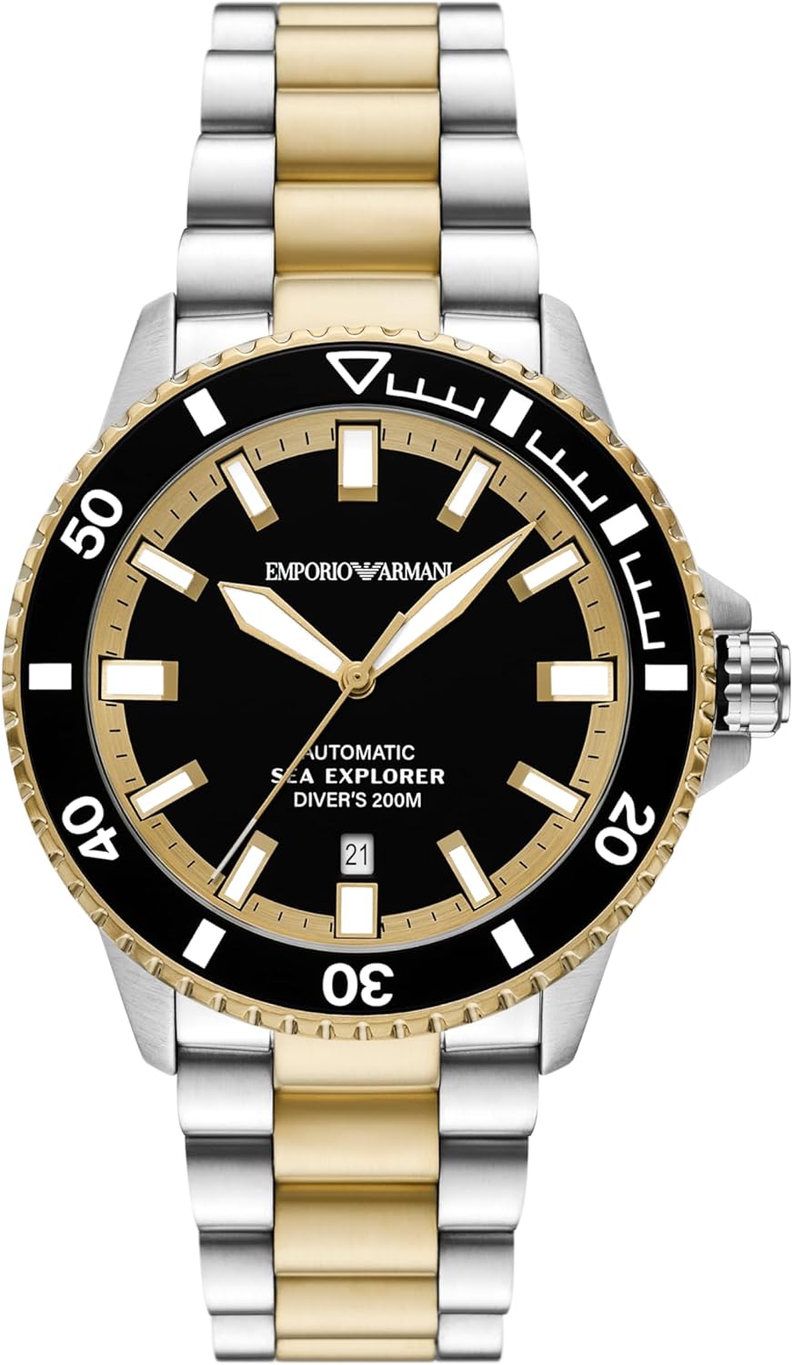Emporio Armani Men's Sea Explorer Automatic Two-Tone Stainless Steel Watch (Model: AR60089)