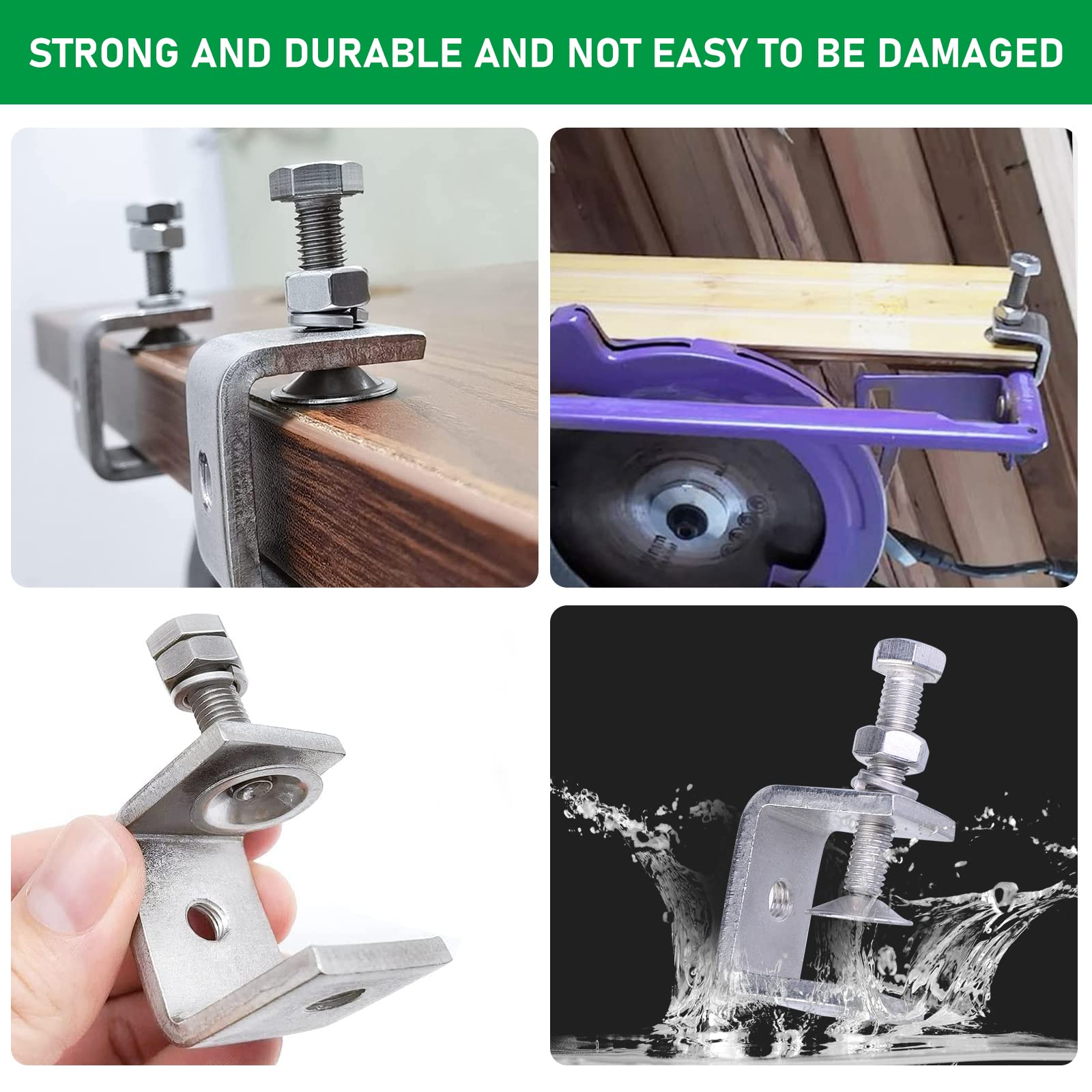 Set Da 6 Morsetti A C In Acciaio Inox 304 - Regolabili 0-25 Mm Per Falegnameria E Saldatura - Foto 13