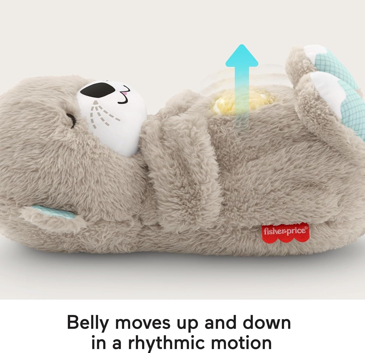 Fisher-Price Soothe 'N Snuggle Otter | Newborn Baby Toys & New Baby Gifts | Plush Soft Toys for Babies with Light and Sound Machine | Baby Girl and Baby Boy Gifts | Newborn Essentials, FXC66 — view 2