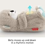 Fisher-Price Soothe ‘n Snuggle Otter peluche jouet bébé 30 Mins Musique & Lumières, nouveaux-nés 0+ Mois
