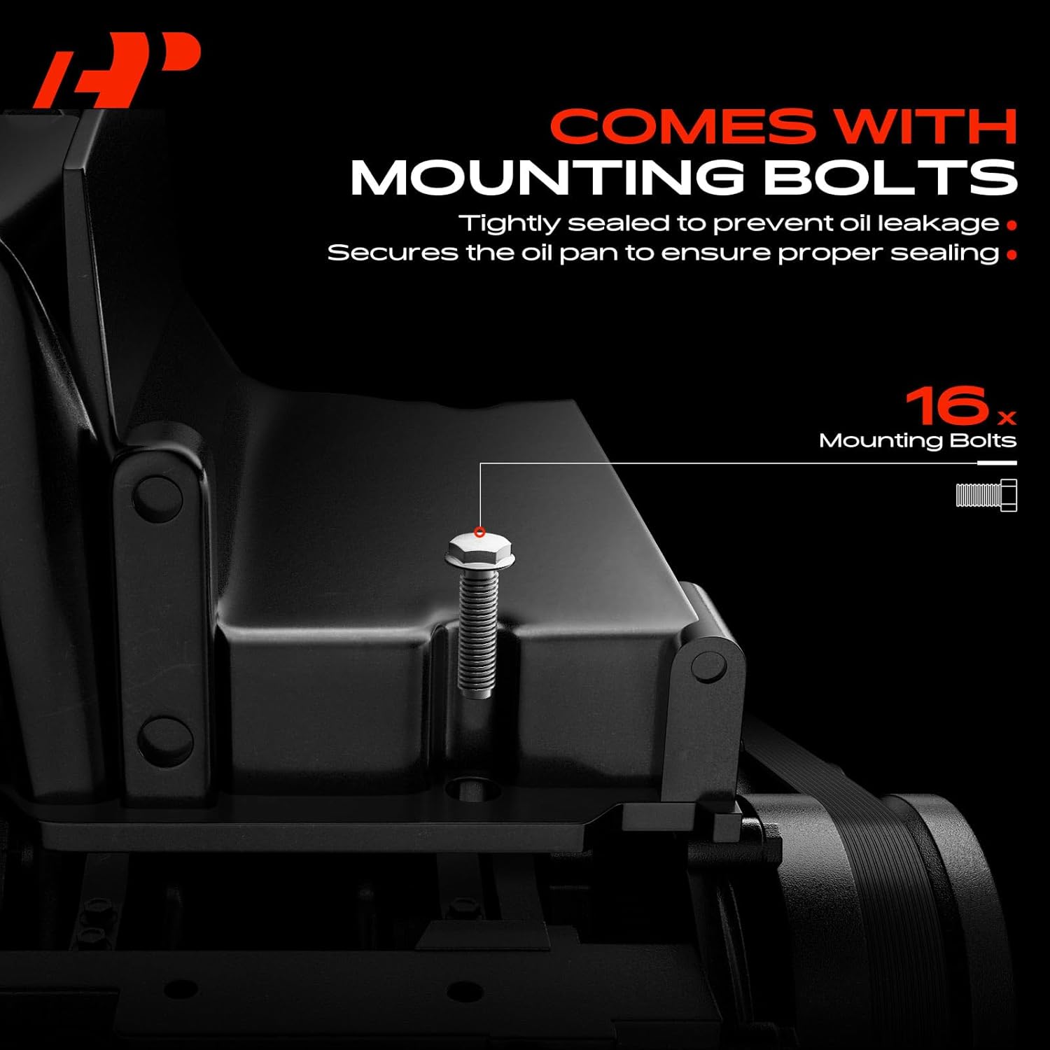 A-Premium Upgraded Aluminum Engine Oil Pan w/Plug, Gasket & Bolts, Fit for Ford F150 2016-2017 3.5L, F150 2018 3.3L 3.5L, Expedition 2017-2018 3.5L & Lincoln Navigator 2017-2018 3.5L - HL3Z-6675-A
