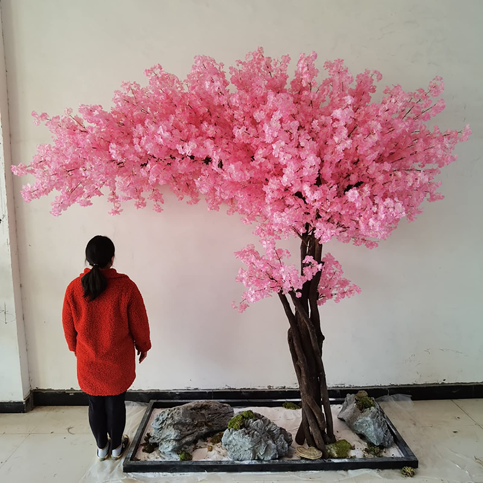Albero di ciliegio artificiale con rampicanti per interni ed esterni