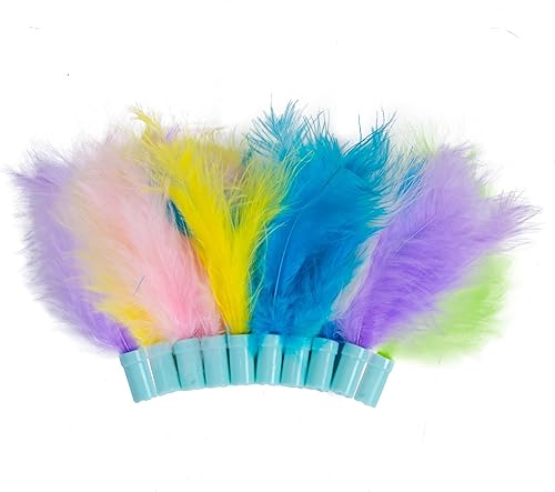 Miniatura 14 de Catstages Juguete para gatos 2 en 1 Spring Teaser – Complemento de pista de pelota interactiva rebotante para gatos con plumas y campanas, azul Hunt