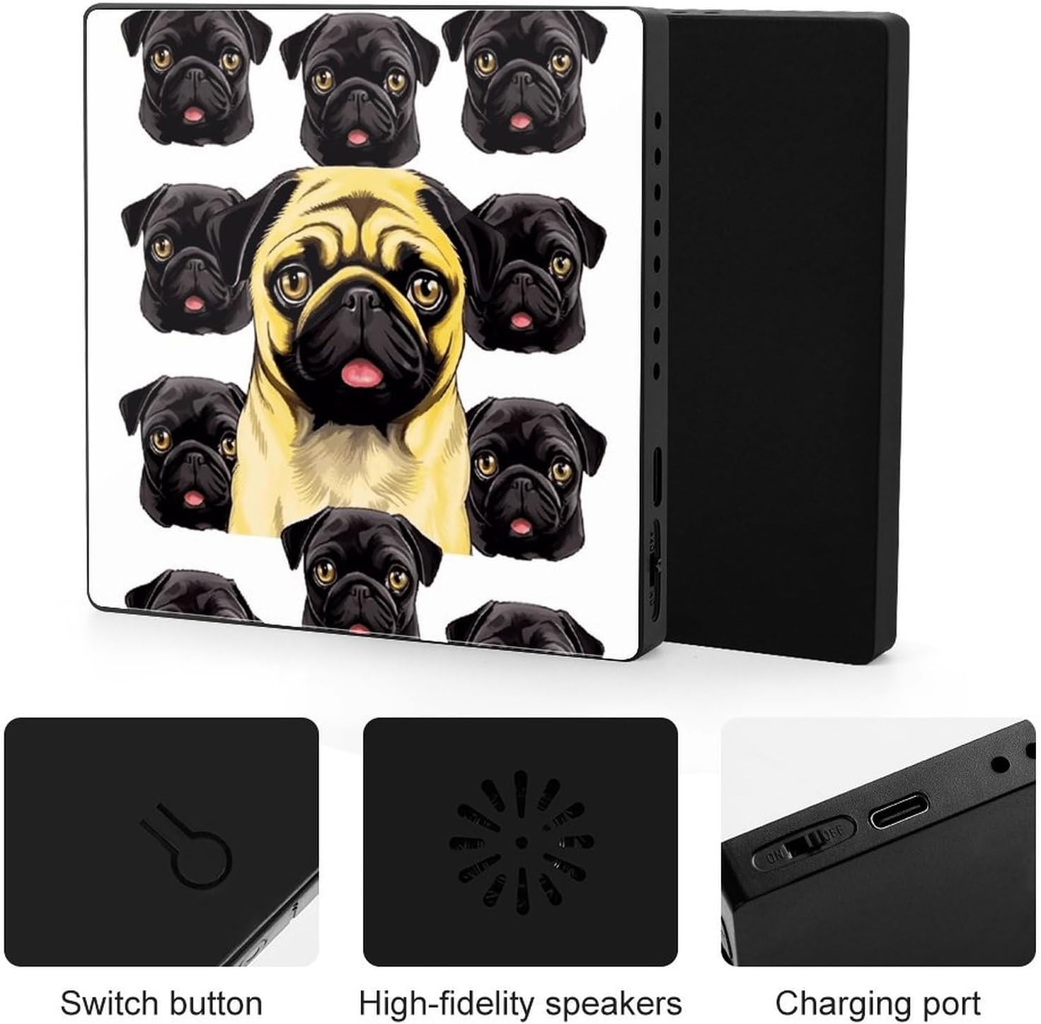 Music Fridge Magnet, Acrylic Magnetic Bluetooth Speaker MP3 Player image 4