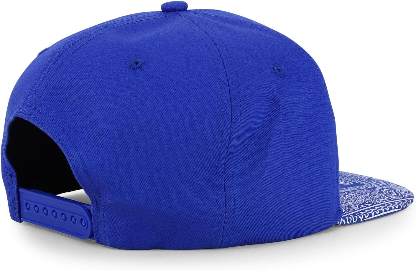 Trendy Apparel Shop Oversized XXL Paisley Printed Flat Bill Snapback Cap - Image 3