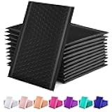 GSSUSA Black Bubble Mailers 4x8 Inches 50 Pack, Usable Size 4X7