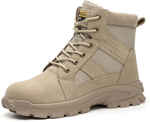 Steel Toe Boots for Men Comfortable Mens Work Boots Indestructible Construction Industrial Safety Boots