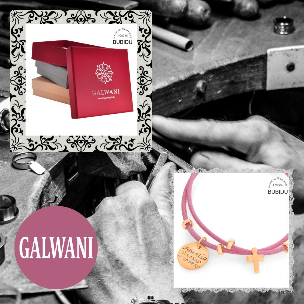 Taufarmband mit Gravur roségold Rosa Kreuz Armband Mädchen Kinderarmband zur Taufe Silberschmuck Baby Kinder Taufspruch Psalm Taufgeschenk Taufdatum | HANDMADE IN GERMANY