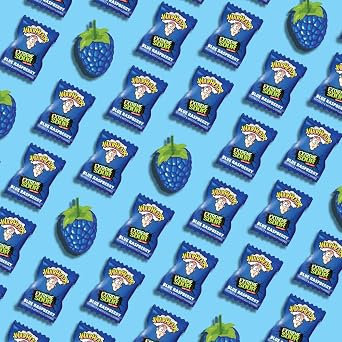 WARHEADS Blue Raspberry Extreme Sour Hard Candy 2 lb Bulk Bag