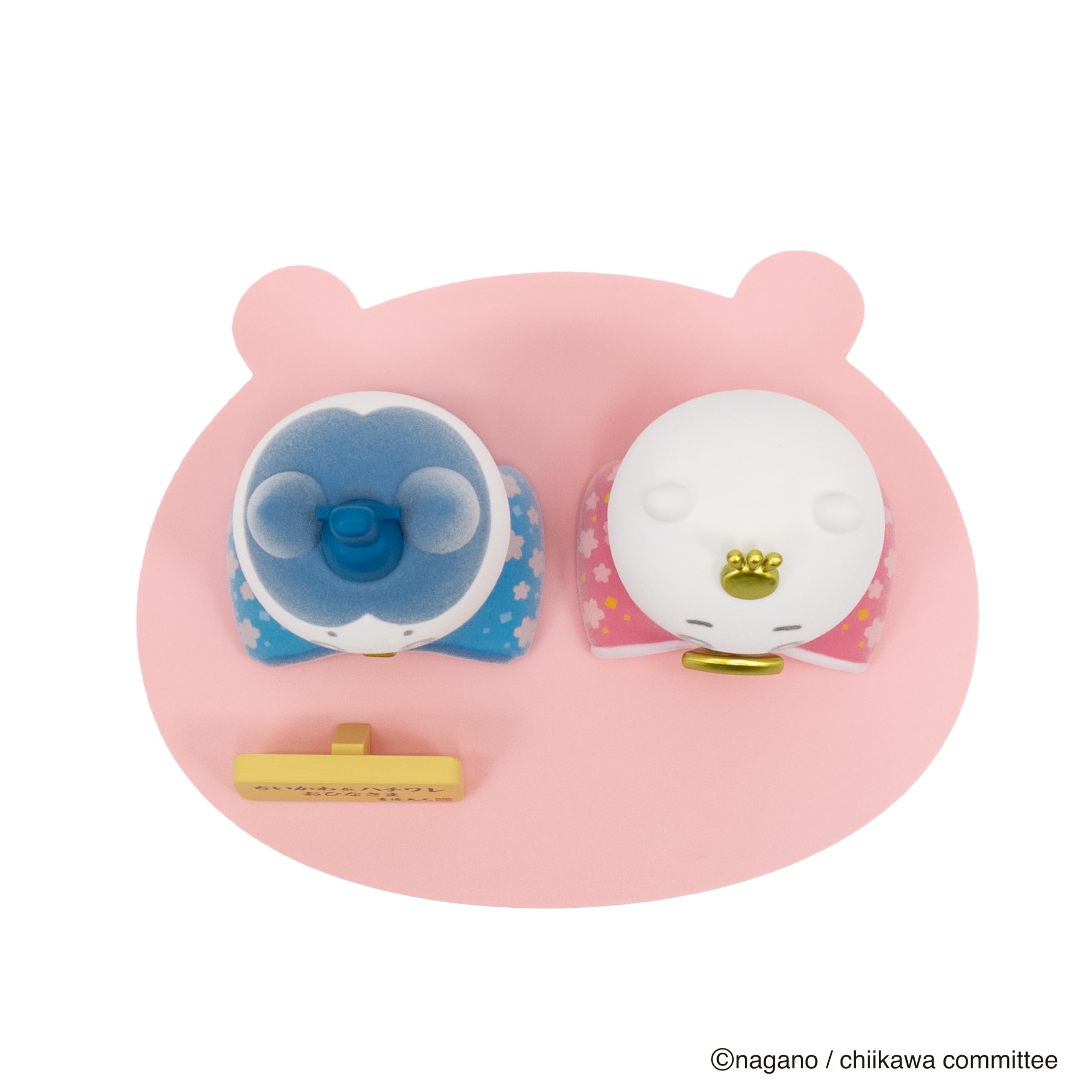 ちいかわ ちいかわ＆ハチワレ ミニ雛人形 吉徳 Amazon | 吉徳 ちいかわ＆ハチワレ ミニ雛人形 | 平飾り | おもちゃ