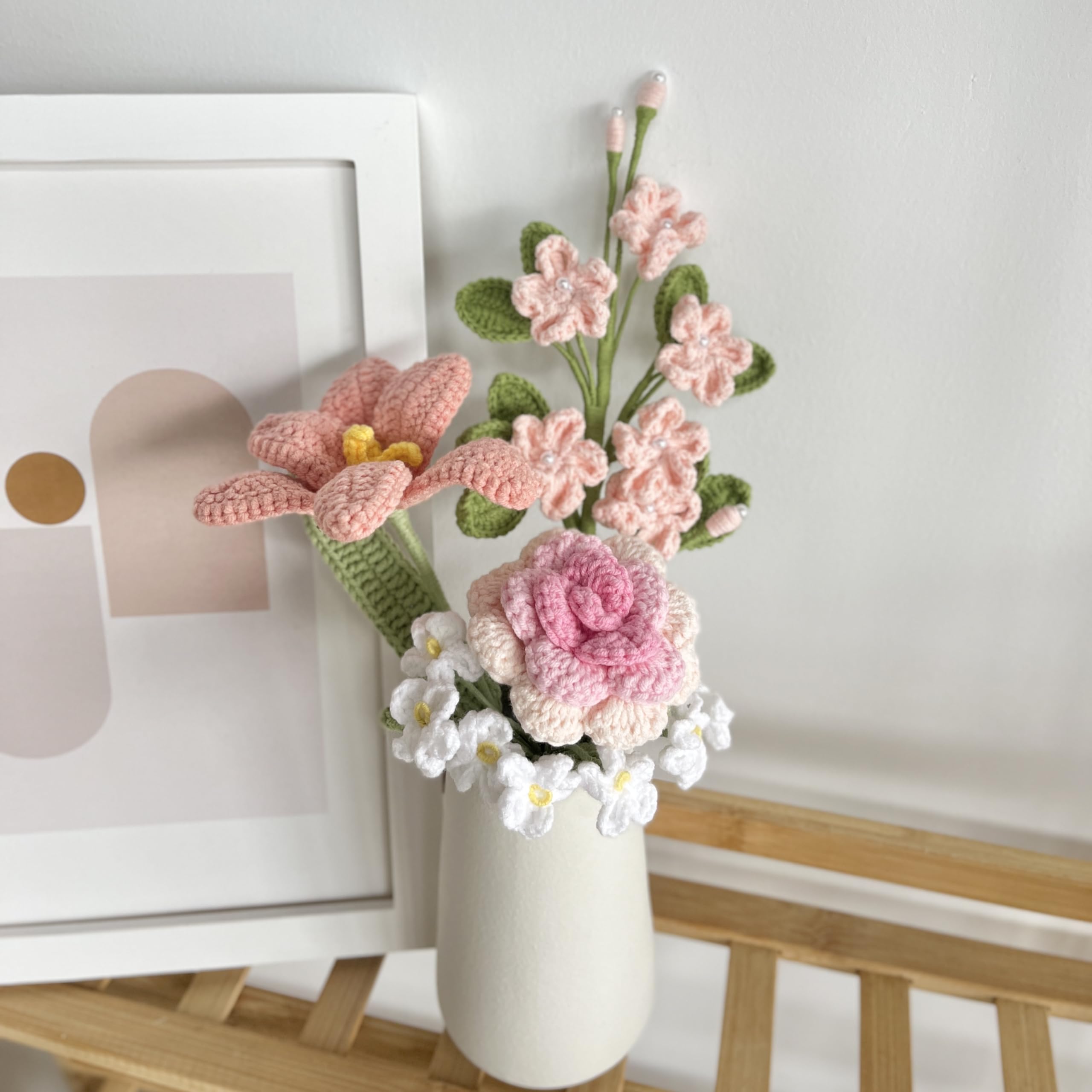 Amazon｜JOMODECOR ハンドメイド かぎ針編み サクラローズ