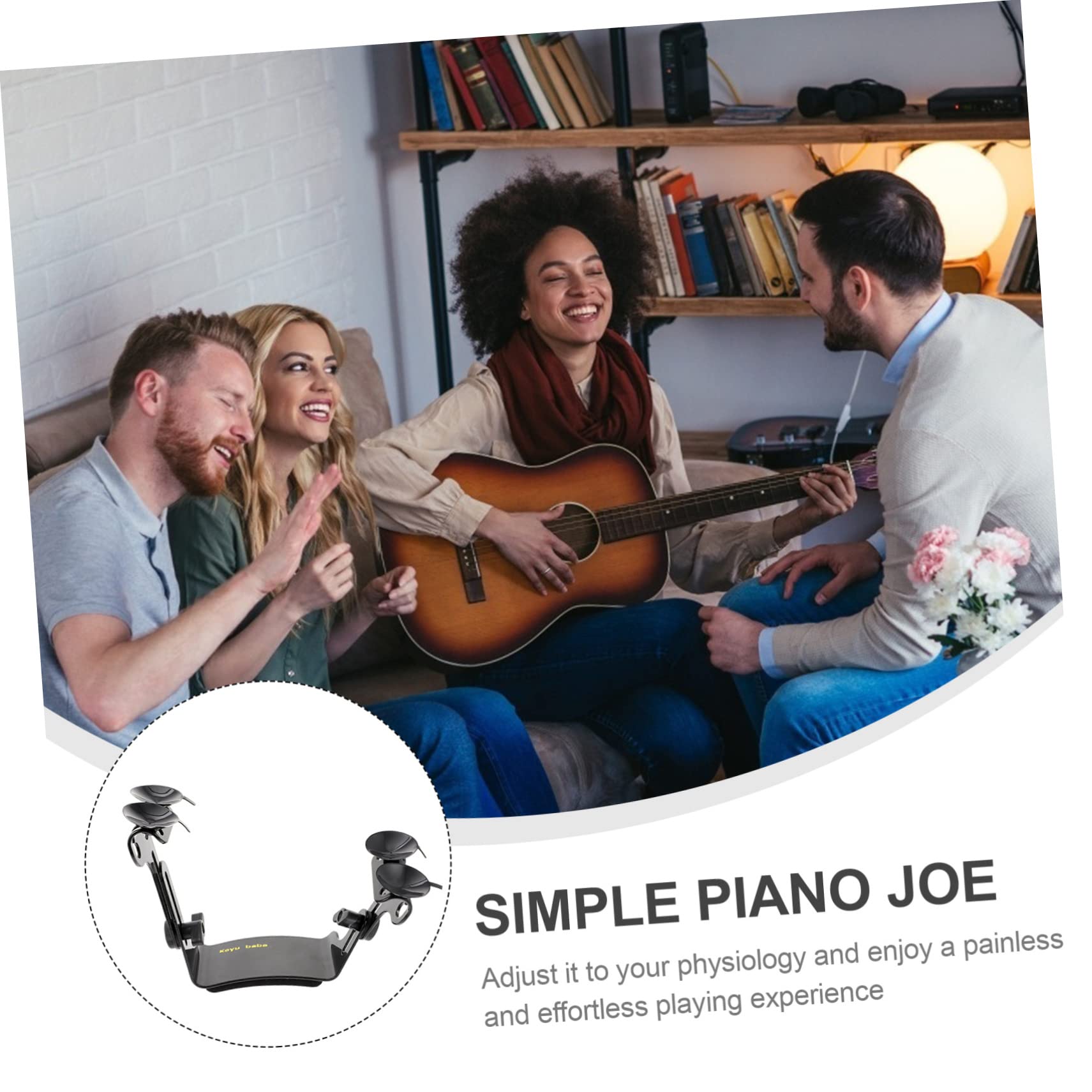 VICASKY Supporto per Chitarra Professionale Poggiapiedi Regolabile in Lega di Alluminio, Portatile per Chitarra Classica 32-39 Pollici