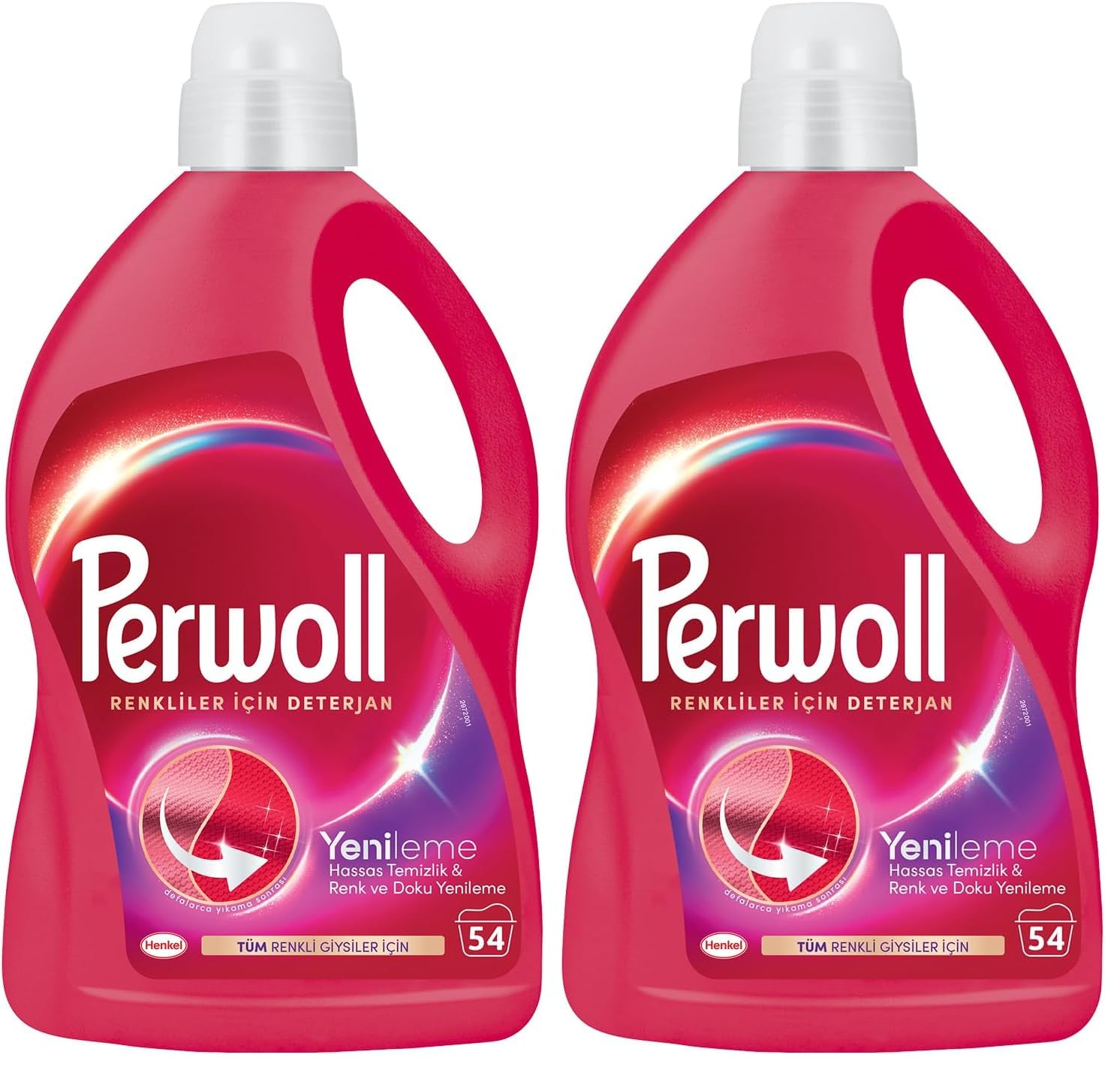 Perwoll Geliştirilmiş Renkli Sıvı Çamaşır Detarjanı 2970 ml 2li paket