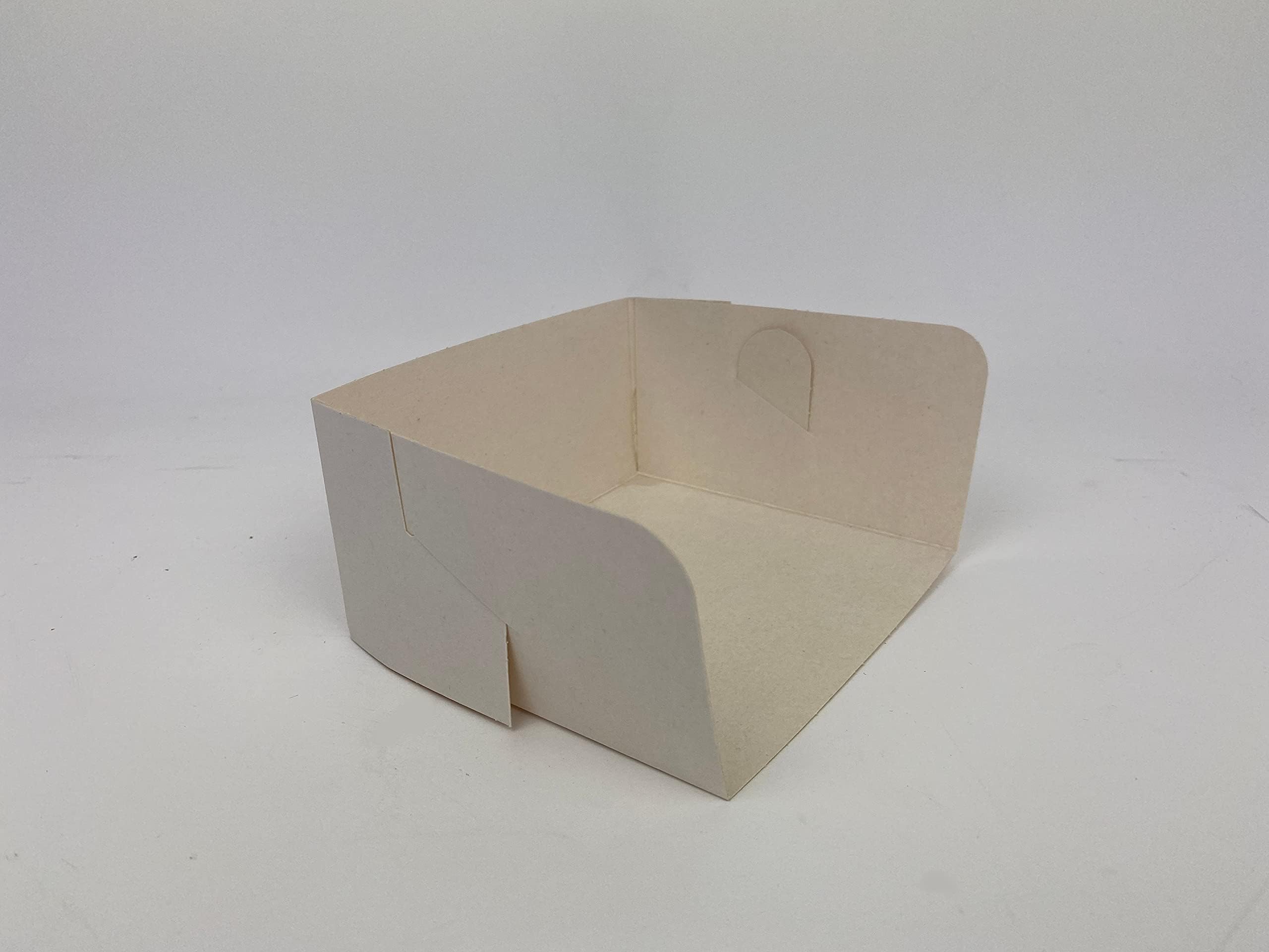 500 x Swedish Cake Tray (5" x 4.5" x 2.5") White (Free P&P on All Products)