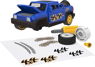 مجموعة ألعاب سيارة دريفن مع أدوات من باتات، لون أزرق، 34 قطعة