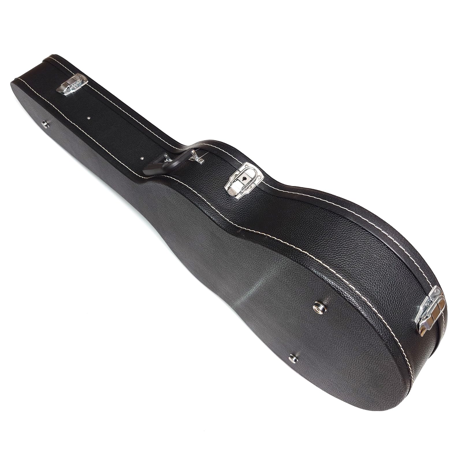 Custodia per chitarra elettrica premium per Gibson Les Paul, custodia rigida con interno in peluche, impermeabile, scomparto portaoggetti (D-nero), D-nero, D-nero