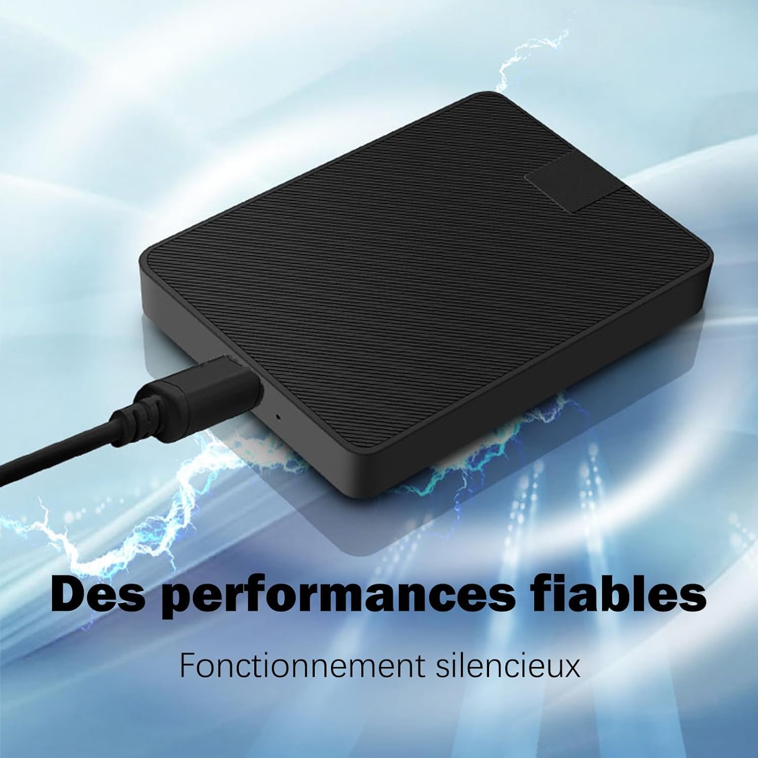qole Disco Duro Externo 2TB, Memoria Externa, Portátil, para PC, TV, Ordenador Portátil, Ordenador de Sobremesa, Windows 【Negro】 6