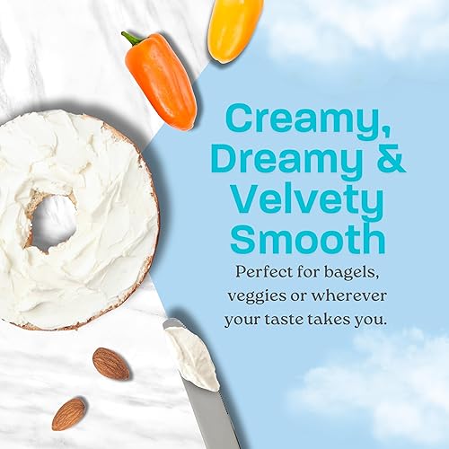 Miniatura 6 de Kite Hill Crema de leche de almendra lisa estilo queso untar, 8 onzas, sin lácteos