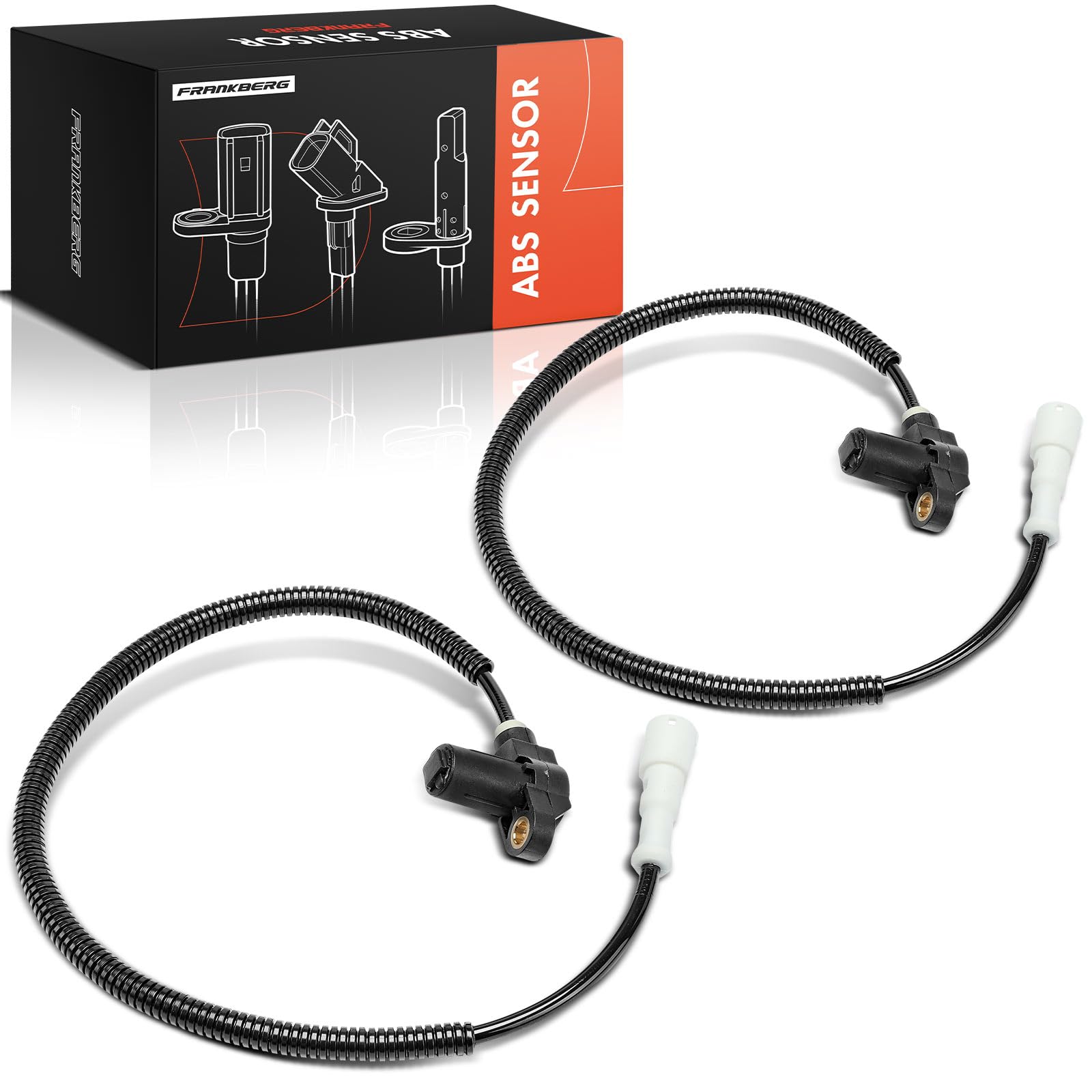 Frankberg 2x Sensor de velocidad de ruedas Sensor ABS Compatible con Astra F CC T92 Astra F CaR.A.Van T92 Astra F Cabrio T92 Astra F T92 Astra F Furgoneta/Touring T92 Replace# 90519940