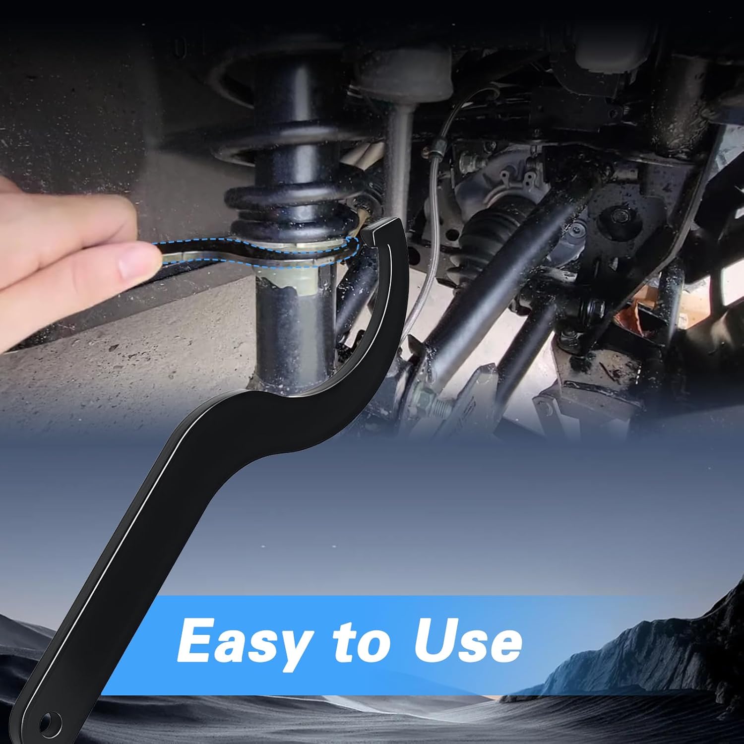EVRBUL Shock Absorber Spanner Tool Compatible with Polaris Ranger Crew 500 570 700 800 900 1000 Crew XP 1000 Sportsman RMK Snowmobile Replace# 2871095-329 2871095-067 2871095 2870803