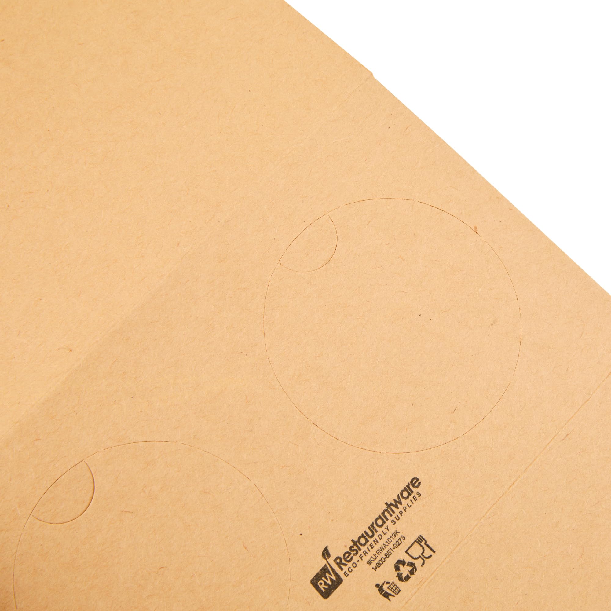 Restaurantware Bio Tek - Fiambreras de papel con asas, 100 recipientes desechables de papel kraft para alimentos, 21 x 10 x 20 cm, portavasos para utensilios de cocina, portadores de bebidas para