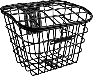 Stainless Steel Bike Basket for Electric Vehicles Black