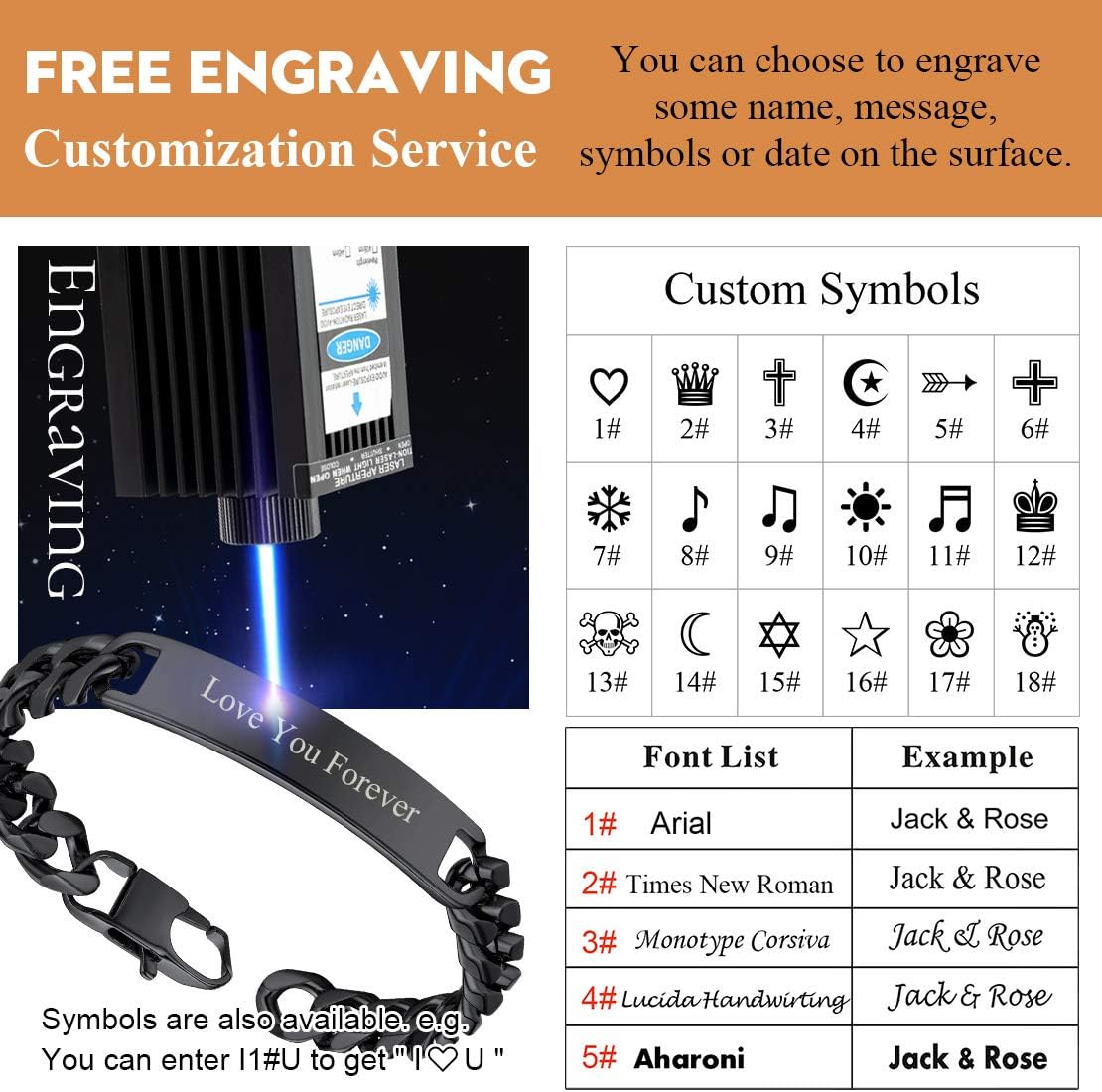 FindChic Customized Name Bar ID Bracelets for Men Women 18K Gold Plated/Stainless Steel/Black 7MM/10MM/15MM Width 7.5'' 8.3'' Bangles, with Jewelry Box