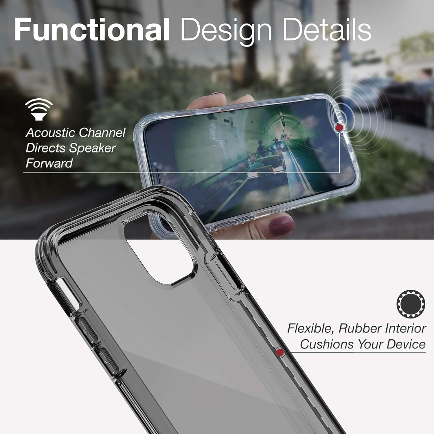 X-Doria Raptic Air, Compatible with Apple iPhone 11 (Formerly Air) - Military Grade Drop Tested, Anodized Aluminum, TPU, and Polycarbonate Protective Case for Apple iPhone 11, Smoke