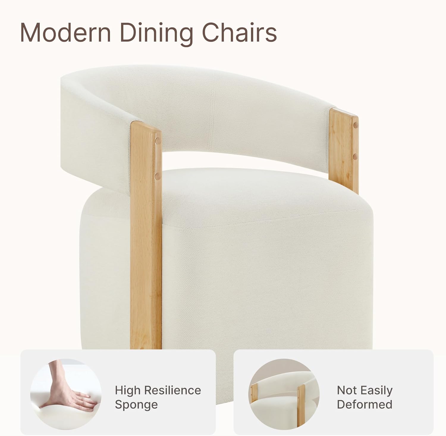 Diagram showing product dimensions of the KISLOT dining chair