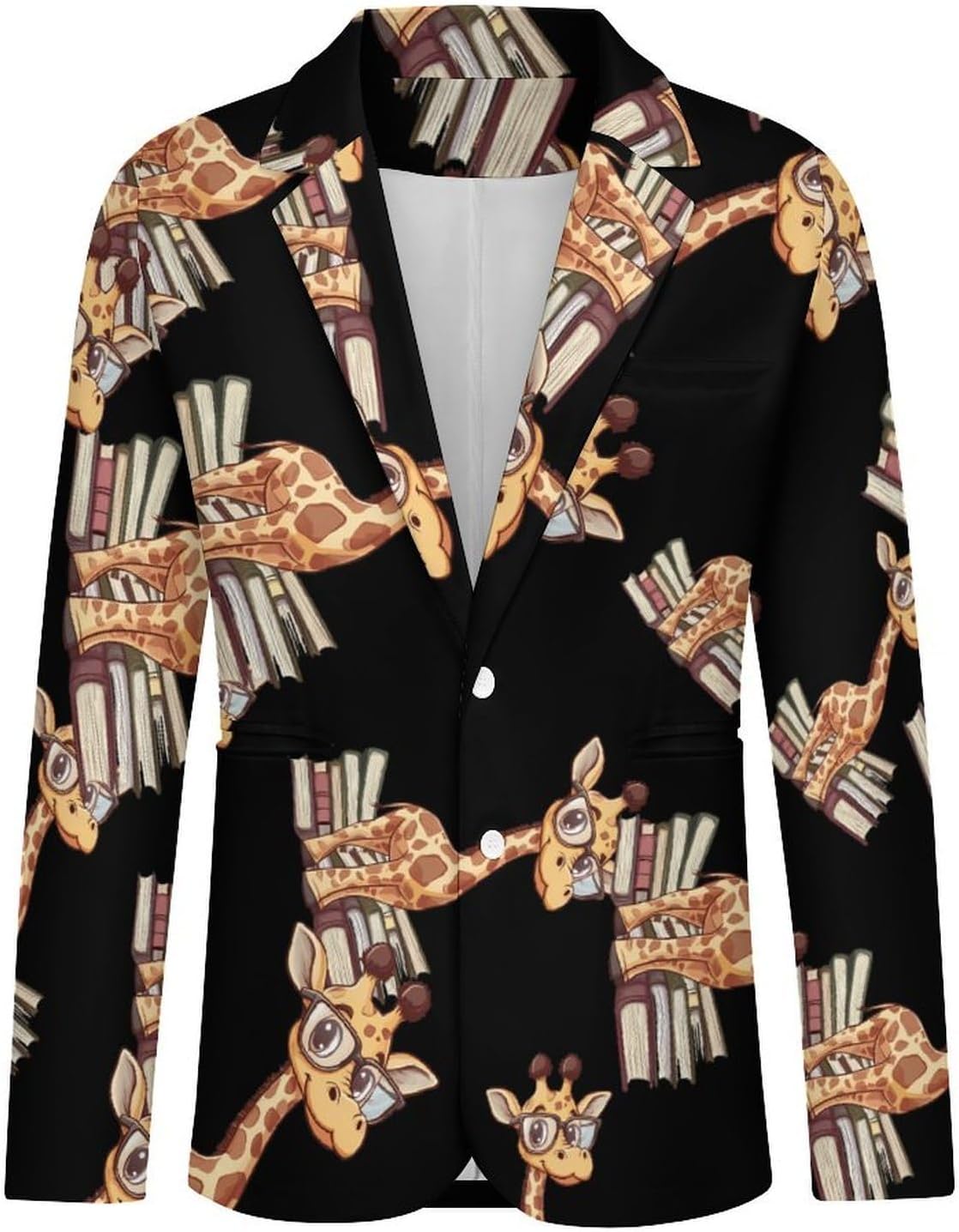 Giraffe Books Mens Blazer Casual Suit Sport Coat Travel Blazers Lightweight Suits Jacket