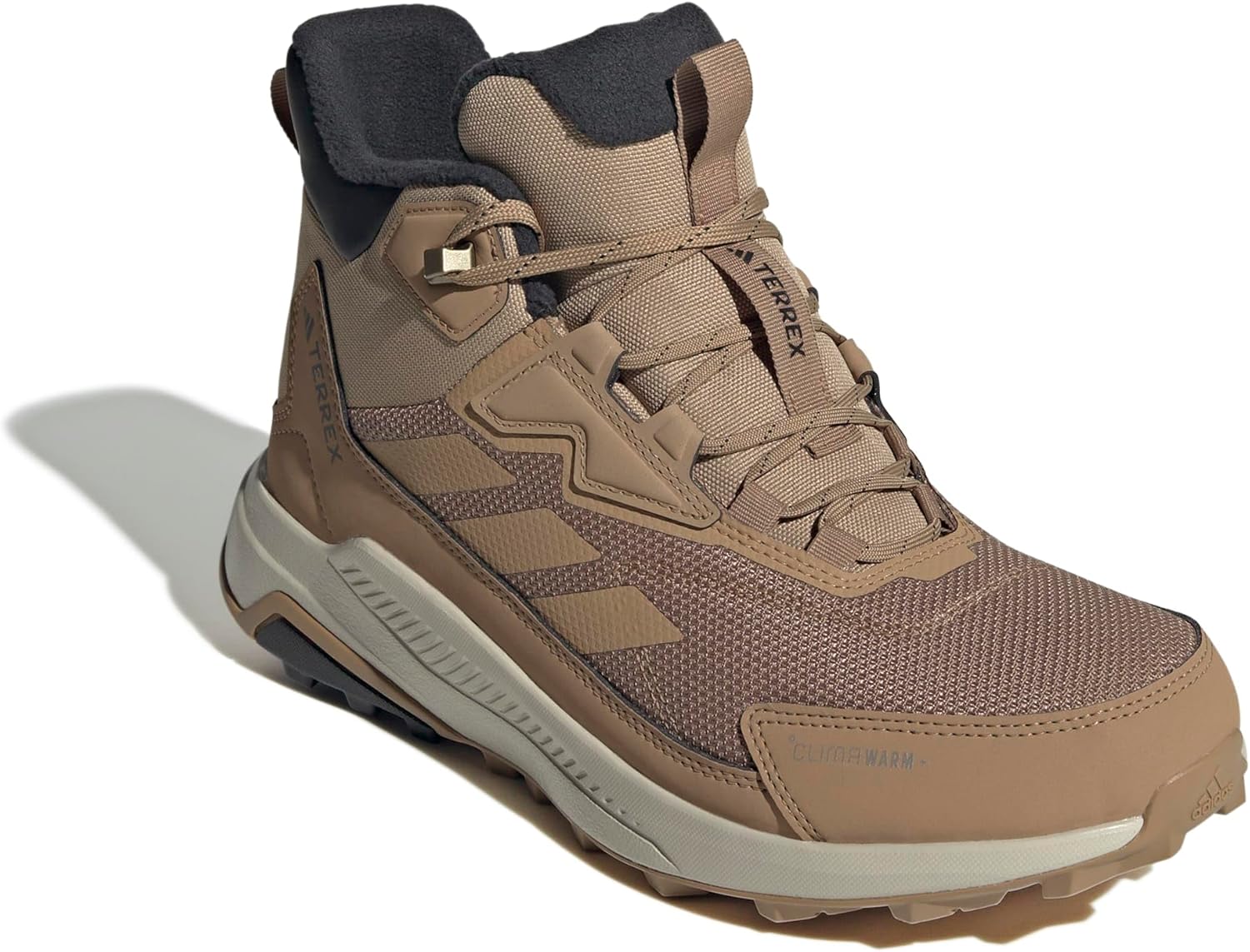 adidas Mens Terrex Anylander Climawarm + Hiking Hiking Sneakers Shoes - Brown