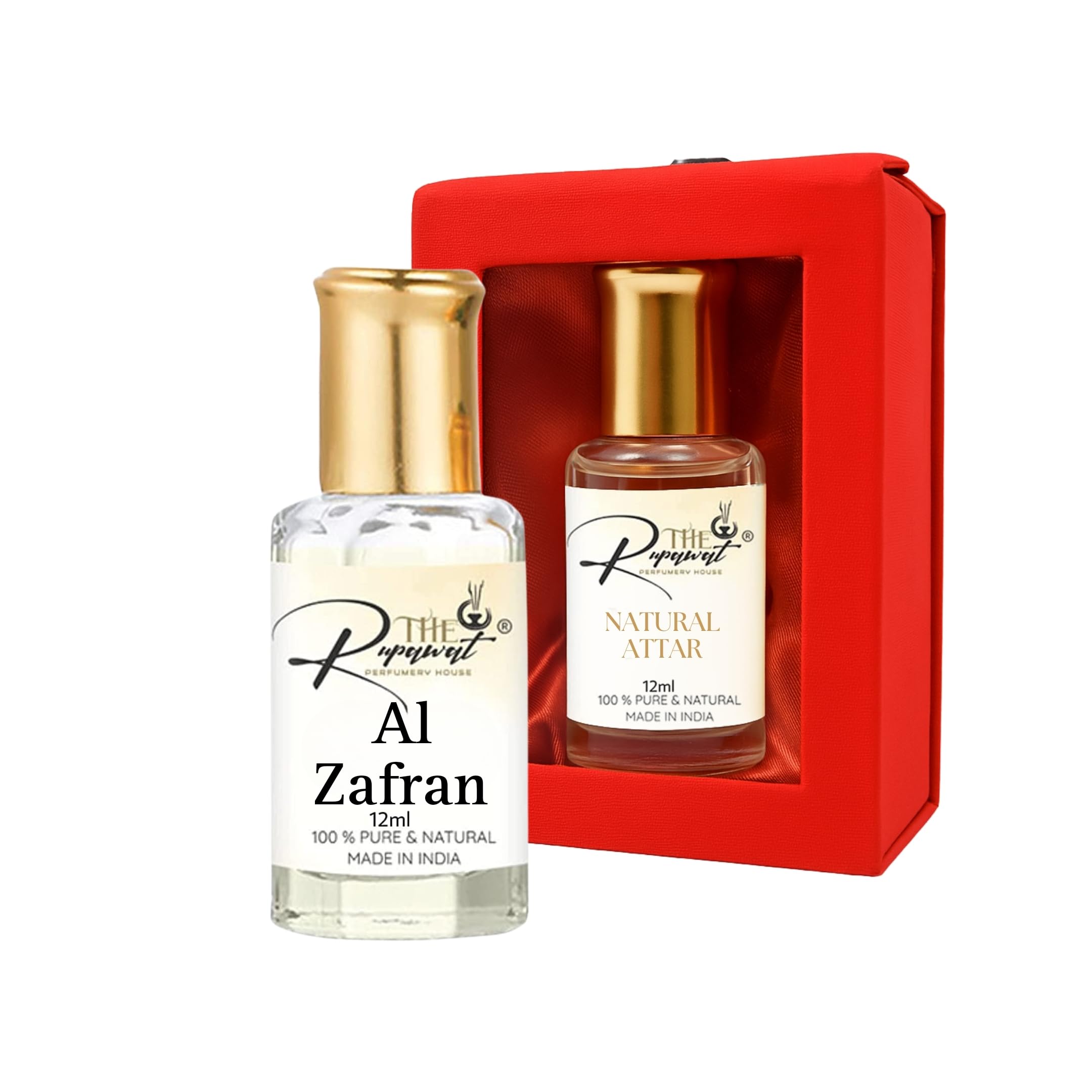 The Rupawat Perfumery House AI Zaffran Premium Attar for Men & Women (12ML) – Exotic, Luxurious, and Long-Lasting Fragrance