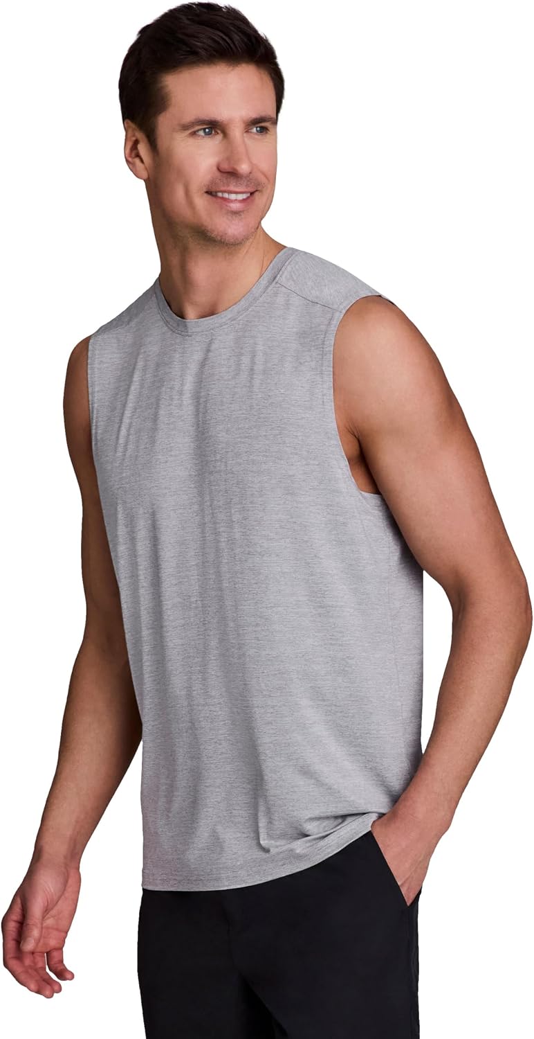 RBX Active Men's Lightweight Quick Dry Performance Sleeveless Muscle Tee