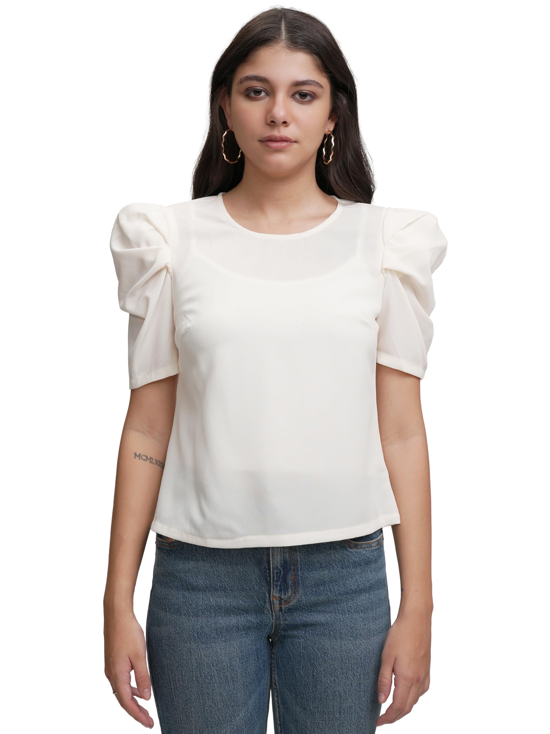 tokyo talkies Women's Solid Regular Fit Tops-picture-55