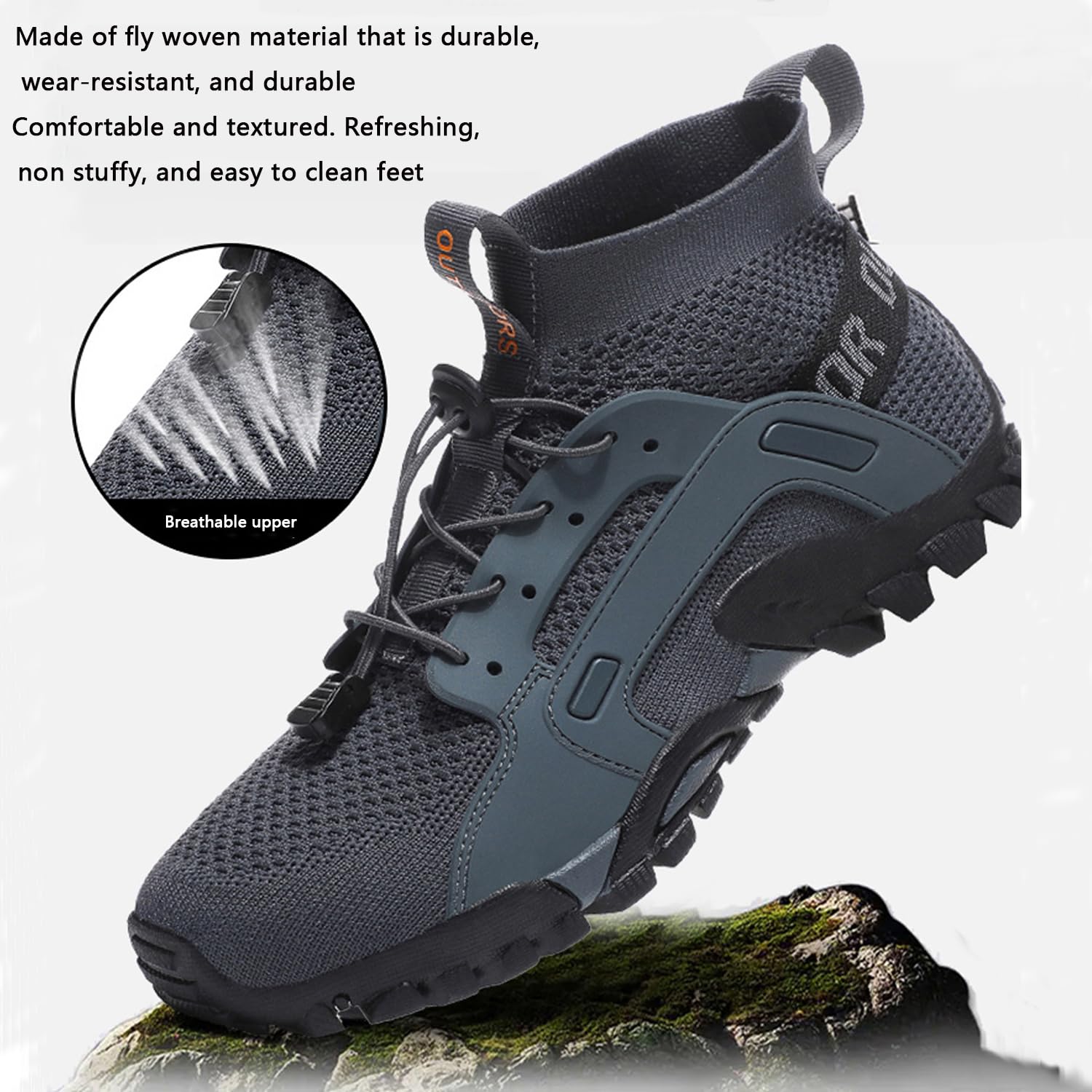 VTASQ Scarpe da Trekking Uomo Scarpe da Trail Running Traspiranti Passeggiate Stivali per Antiscivolo Sportive All'aperto Donna Scarpe da Escursionismo Leggero Tennis Sportiva