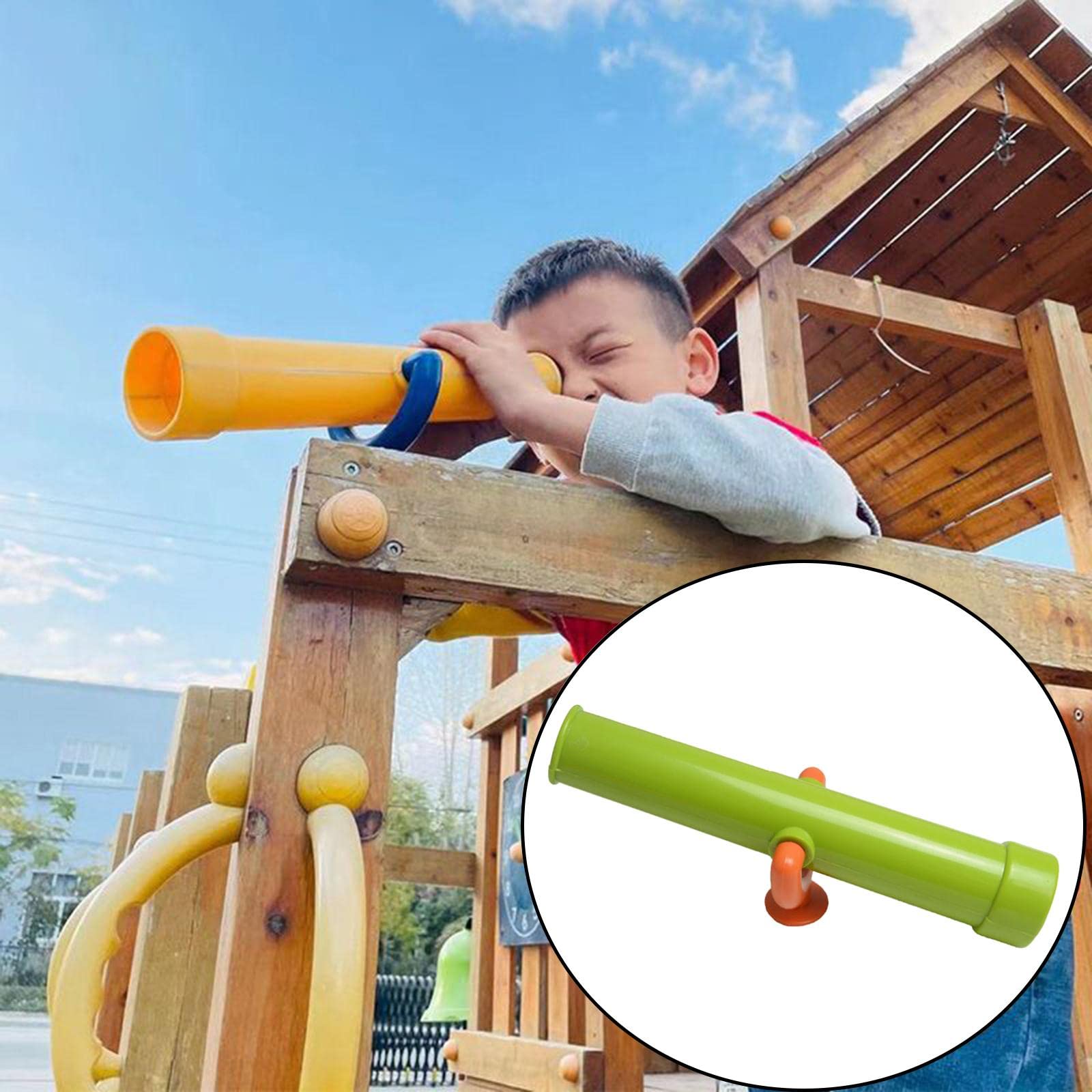 Telescopio da Parco Giochi, Gioco di Ruolo, Altalena, Accessori, Vecchio 3+, Verde