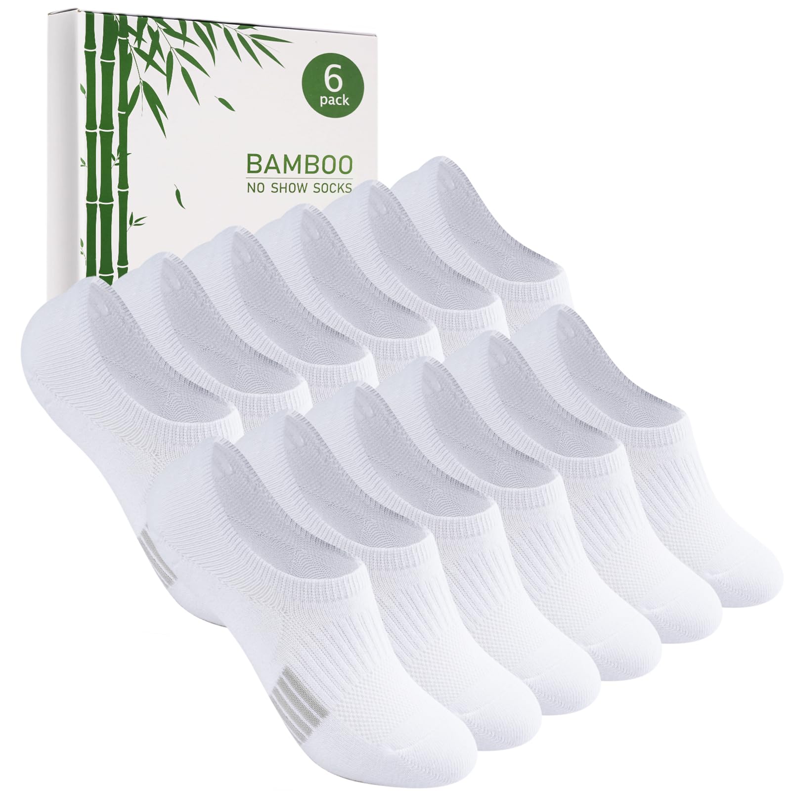 Caldodo Bambus Sneaker Socken Damen 35-38 39-42 Füsslinge Herren, 6 Paar Füßlinge Sneakersocken Sportsocken, Geschenke für Frauen, Laufsocken Unsichtbare Anti Schweiß Socken