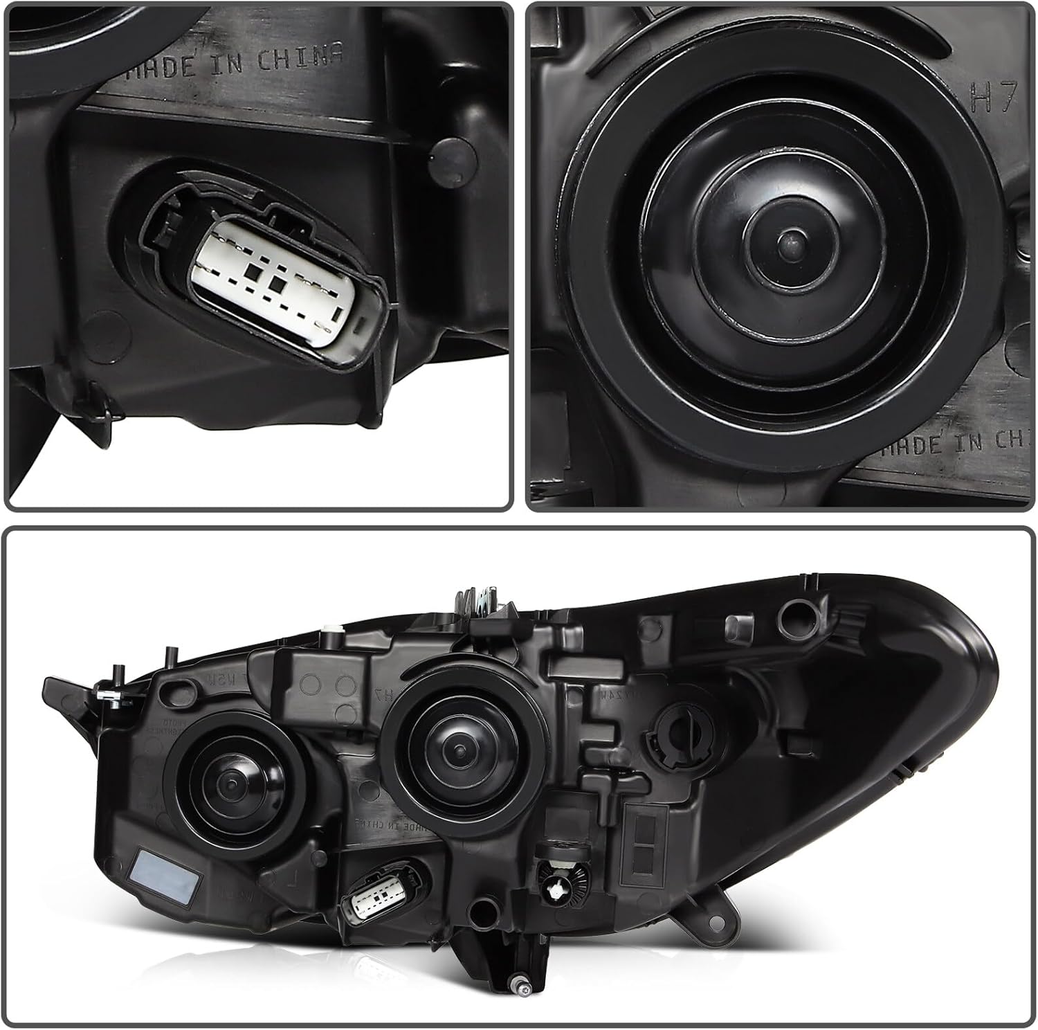 Headlight Assembly Right Passenger Side 2013-2016 for Ford Fusion 4-Door Sedan Clear Lens Headlamp DS7Z-13008-A FO2503304
