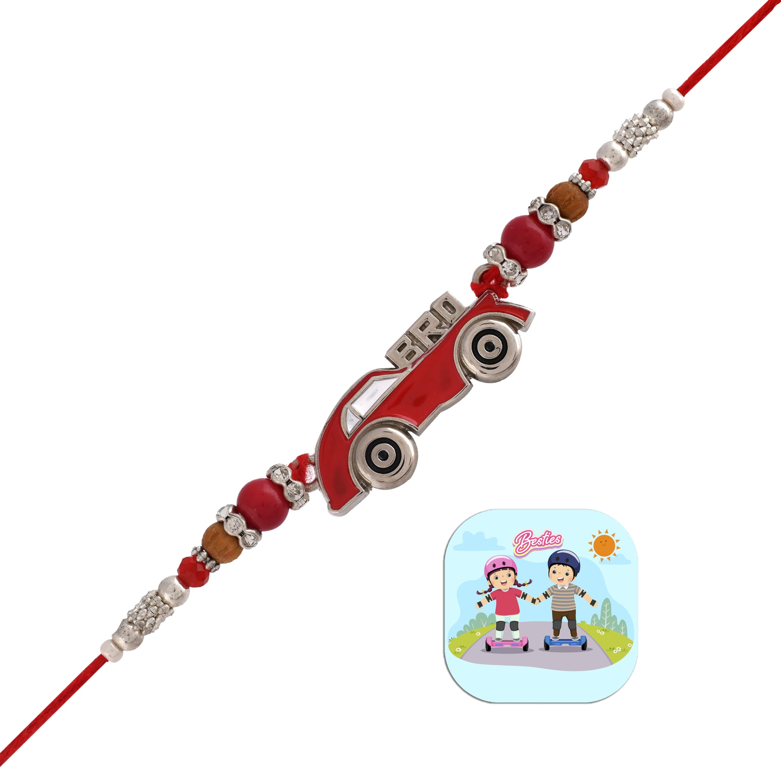 CraftVatika Rakhi for Brother Boy Kids | Bike Rakhi Kids Combo Rakhi Set of 1 for Brother Bhaiya Sister Men Premium Designer Bro Rakhi (B0CFSNTLG3) Amazon Price History, Amazon Price Tracker